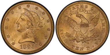 1894 $10 MS62