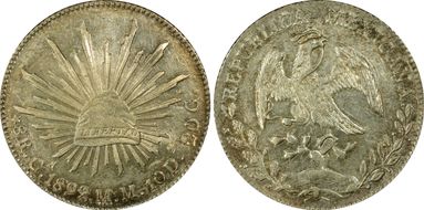 1892-Ca MM 8 R Ca75 AU58