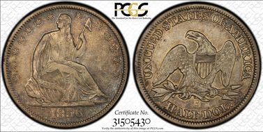 1856-S 50C WB-1 Large S XF45