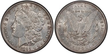 1893 $1 AU53