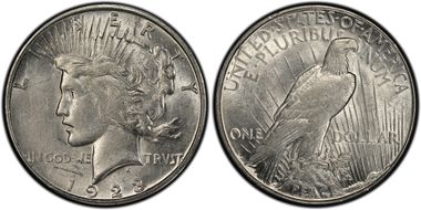 1923-S $1 VAM 1I Rev Retained CUD N1