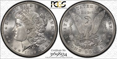 1899-S $1 MS65+