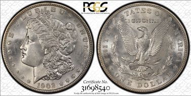 1902 $1 MS66