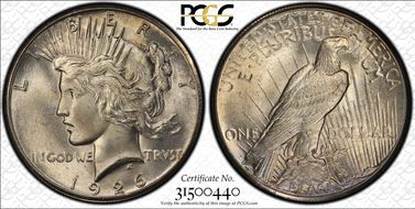 1926 $1 MS66