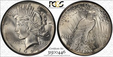1928 $1 MS65+