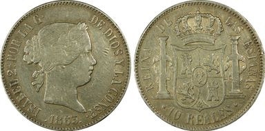 1863 10 R 6 Pt. Star Madrid XF45