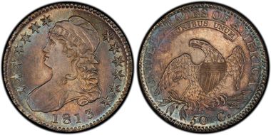 1813 50C O-106a MS65+