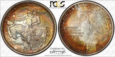 1925 50C Stone Mountain MS66