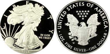 2015-W $1 Silver Eagle PR69DCAM