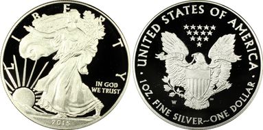 2015-W $1 Silver Eagle PR69DCAM