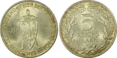 1925-A 5 Mk 1000 Years J-322 MS65