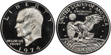 1974-S $1 Clad PR68CAM