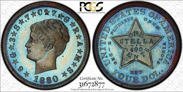 1880 $4 J-1661 PR67BN