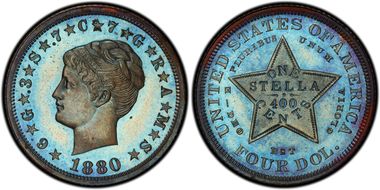 1880 $4 J-1661 PR67BN