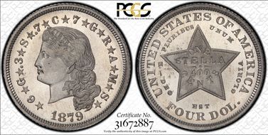 1879 $4 J-1637 PR67