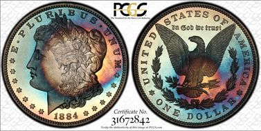 1884 $1 PR69CAM