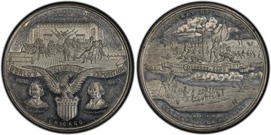 1893 SC$1 HK-157 White Metal  World's Columbian Expo MS61