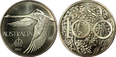 1967 $1 X-M2 Reeded Edge MS66