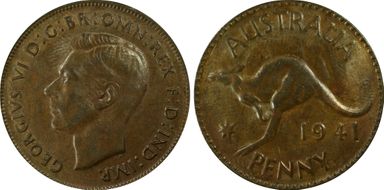 1941 Y. (p) 1D AU58BN