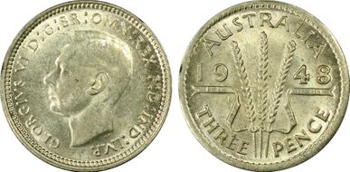 1948(m) 3D KM-37a  Ag AU58