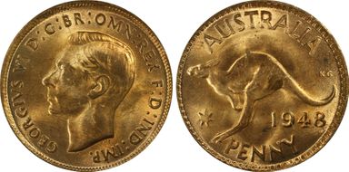 1948 (m) 1D KM-36 MS63RD