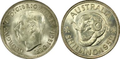 1952(m) Shil KM-46  Ag MS64