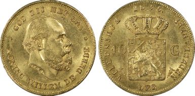 1875 10 G KM-105  Au MS64