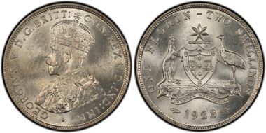 1923(m) Florin MS65+