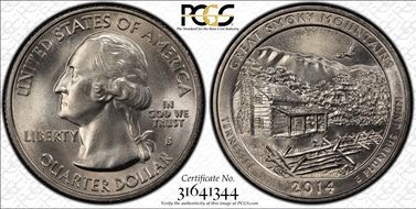 2014-S 25C Great Smoky Mtns NP MS66