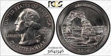 2014-S 25C Arches NP MS65