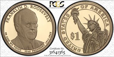2014-S $1 Franklin D. Roosevelt PR70DCAM