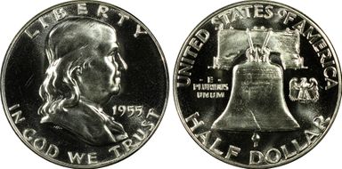 1955 50C PR67