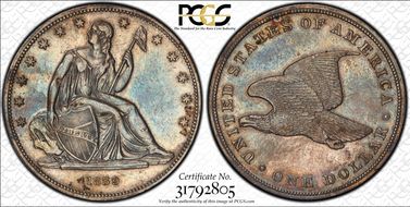 1839 $1 Gobrecht, Original PR45