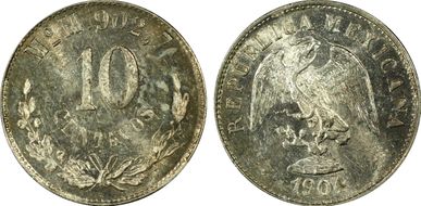 1904-Mo M 10C MS64