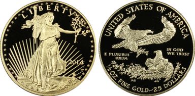 2014-W $25 Gold Eagle PR69DCAM