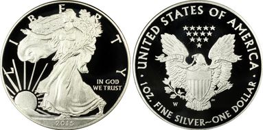 2015-W $1 Silver Eagle PR69DCAM