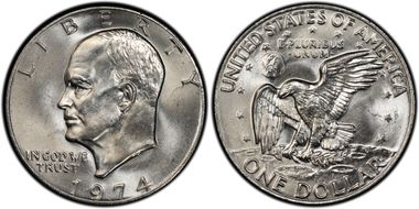 1974 $1 MS66