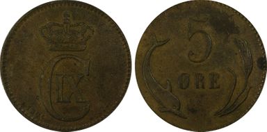 1904 VBP 5 Øre XF45BN