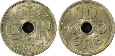 1926 HCN GJ 10 Øre MS64