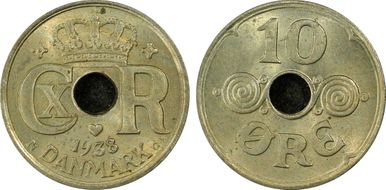 1938 N GJ 10 Øre MS64