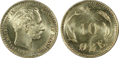 1897 VBP 10 Øre MS64