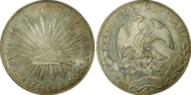 1878-Ga JA 8 R Ga60 MS63