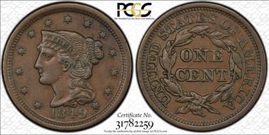 1849 1C AU53BN