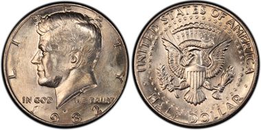 1982-P 50C No "FG" FS-901 MS66