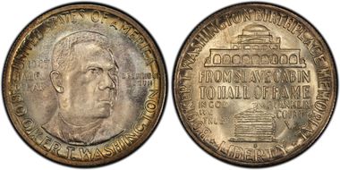 1947-S 50C Booker T. Washington MS67