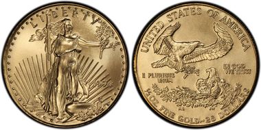 1994 $25 Gold Eagle MS70