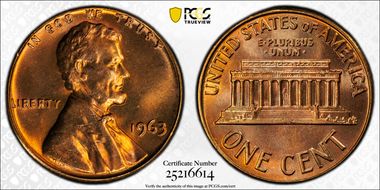 1963 1C MS67RD