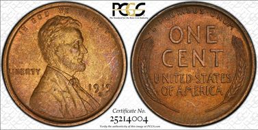 1919-S 1C MS65BN