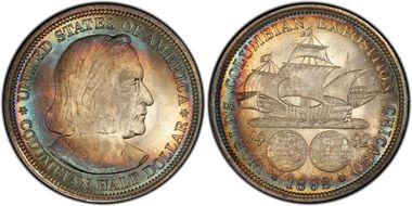 1892 50C Columbian MS67+