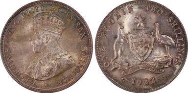1922(m) Florin MS65